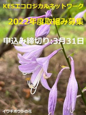 【NEW】KESエコロジカルネットワーク2022年度取組内容と参加申し込みご案内